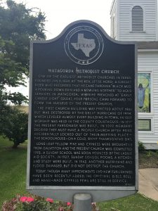 A close-up of the church's historical marker. Photo taken in May 2016.